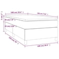thumbnail image 4 of vidaXL Box Spring Bed with Mattress White 100x190 cm Twin Faux Leather, 4 of 5
