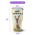 thumbnail image 5 of Cute Chinese Crested Loves Dad Happy Father's Day 30oz Stainless Steel Tumbler Insulated Cup with Lid Dog Lover - 12008, 5 of 5