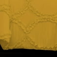 thumbnail image 5 of DNG Creations 1 Piece Ruffle Ribbon Design Comforter ( Oversized Queen Size ) Ultra Soft All-Season 550 GSM 800 Threads Count,100% Egyptian Cotton - Solid Gold Colour, 5 of 5