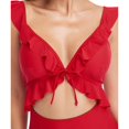 thumbnail image 5 of Women's Ruffle One Piece Swimsuit Strappy Bathing Suits Ladies Cute Monokini Swimwear, 5 of 5