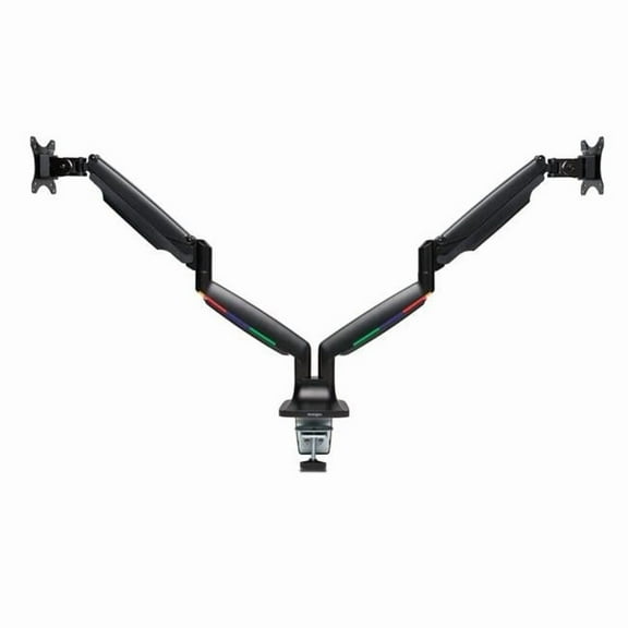 SmartFit One-Touch Height Adjustable Dual Monitor Arm, Black