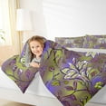 thumbnail image 4 of jejeloiu Gradient Green Purple Queen Comforter Set,Batik Artwork Bedding Sets,Retro Flower Floral Bedding Comforter Set For Kids,Microfiber Bedroom Decor Reversible,3pcs, 4 of 8