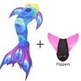 thumbnail image 1 of Mermaid Tail Swimsuit With Monofin For Kids And Adults Cosplay Party Fantasy Costume, 1 of 7