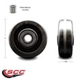 thumbnail image 2 of SCC - 4" Phenolic Wheel Only w/Roller Bearing - 1/2" Bore - 600 lbs Capacity, 2 of 2