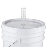 U.S. Solid Plastic Fermenter Fermenting Bucket with Spigot and Airlock, 6.5 Gallon