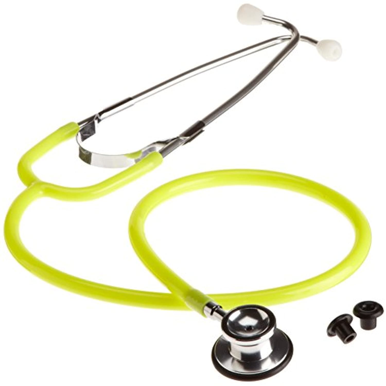 ADC Proscope 675 Pediatric Dual-Head General-Exam Stethoscope, 31.5" Length, Neon Yellow