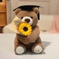 thumbnail image 5 of Oso de Peluche de Graduación con Sombrero y Flores, Lindo Oso Doctor de Peluche Regalo de Graduación, 5 of 5