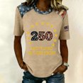 thumbnail image 2 of Trgacdwlo 1776-2026 Flag Print 250 Anniversary USA Shirt Independence Day Womens 4th of July Shirt Freedom Tunic Short Sleeve Tops for Women, 2 of 4