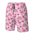 thumbnail image 4 of Fotbe Cute Flamingo Trajes de Baño Estampados para Hombre, Shorts de Verano de Secado Rápido, Ropa de Playa, Bañadores-X-Large, 4 of 6
