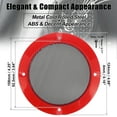 thumbnail image 4 of 2pcs 5" Car Audio Speaker Cover Mesh Subwoofer Horn Guard Circle Grille Protector Red, 4 of 7