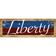 thumbnail image 2 of Wargo, Ed 14x7 White Modern Wood Framed Museum Art Print Titled - Liberty, 2 of 4
