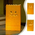 thumbnail image 1 of Bolsas de Luz para Halloween con Velas Electrónicas | Bolsas Ignífugas para Velas | Faroles de Calabaza | Decoración para Fiestas de Halloween | 1 Unidad | Amarillo | 15 X 26 X 0,5 Cm | 30 G, 1 of 6