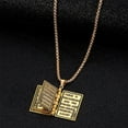 thumbnail image 4 of 2PCS Holy Bible Book Pendant Necklace for Women Men Fashion Retro Scripture Miniature Readable Bible Openable Prayer Verse Adjustable Chain Necklace Christmas Charm Jewelry, 4 of 6