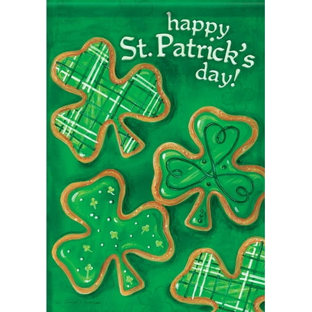 Home Accents 28 by 40-Inch FlagTrends Classic Flag, Large, Shamrock Cookies By Carson