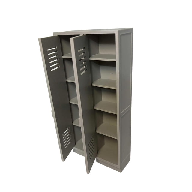 lionlar Armoire Scolaire Miniature Jeu d'Imitation Collectionnable Maison de Poupée Rangement Garde-Robe Style B
