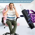 thumbnail image 5 of Dkelincs PC Gaming Chair Ergonomic Office Chair with Lumbar Support Flip Up Arms Headrest Adjustable Computer Desk Chair for Adults, Pink, 5 of 7