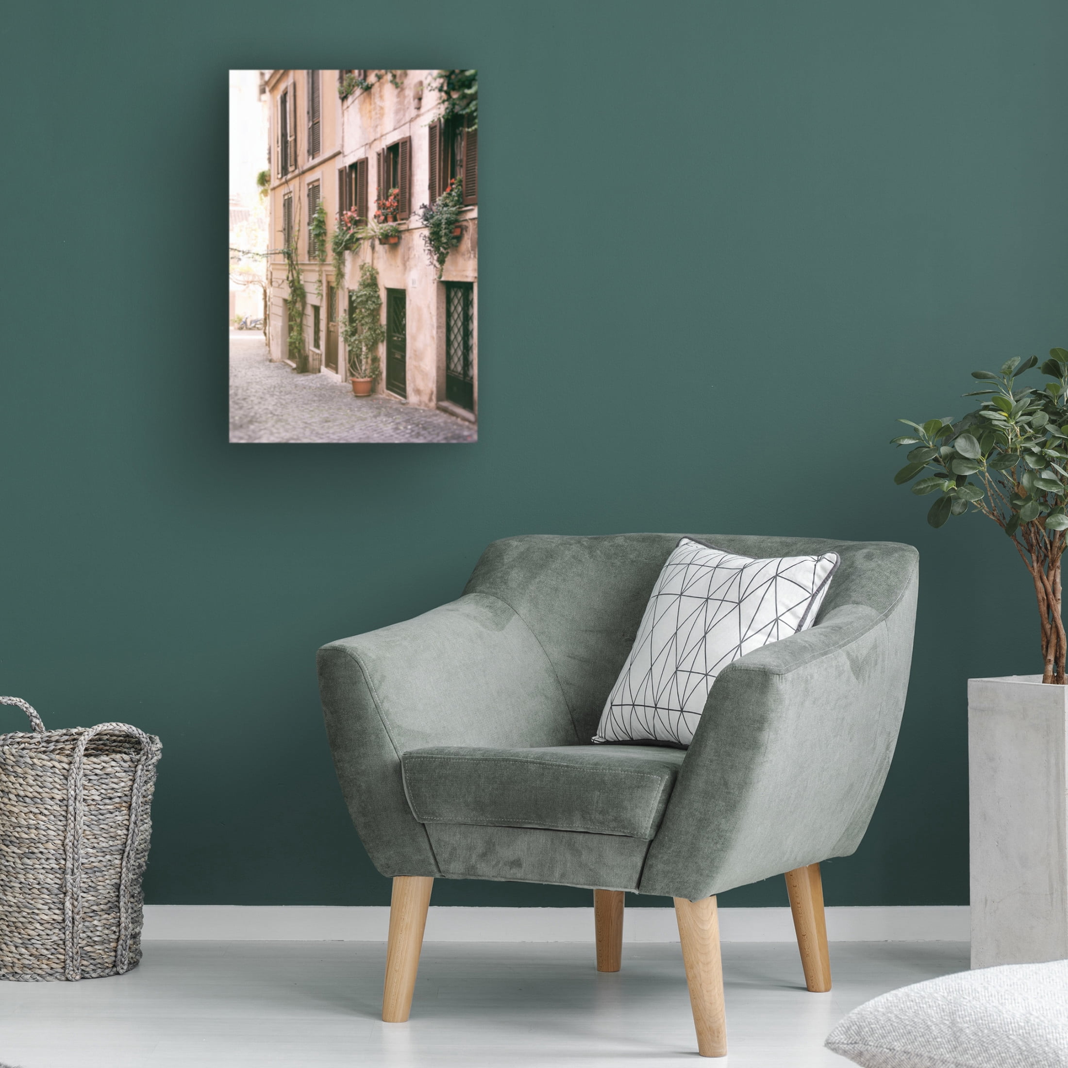 Canvas Wall Art - Carina Okula 'Rustic Roman Street' Wall Art for Living Room, Bedroom, or Office Décor by Trademark Fine Art - 12 x 19 Inches