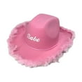 thumbnail image 3 of Sombrero de vaquero Yuyangstore rosa, 3 of 8