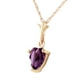 thumbnail image 2 of Galaxy Gold 14K Yellow Gold 1.15 Carat Amethyst Heart Necklace - February Birthstone - Peace & Wisdom - 16" to 24" - Fine Jewelry for Women, 2 of 3