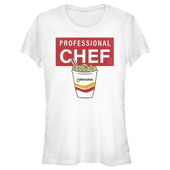 Junior's Maruchan Professional Chef Graphic Tee White Small