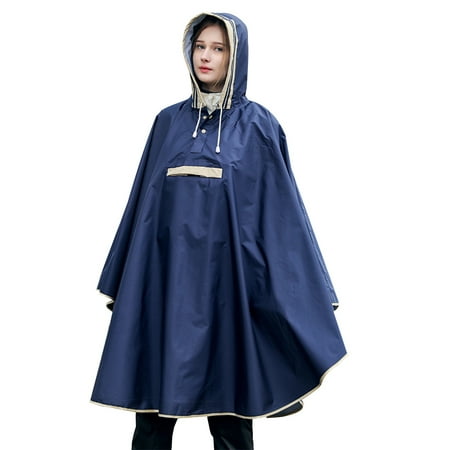 

Rain Poncho Jacket Coat Hooded Style for Women/Men/Adult with Pocket