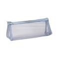 thumbnail image 1 of Estuche transparente de malla con cremallera para lápices – Bolsa de papelería ligera de nailon para material de oficina, almacenamiento de viaje y organización diaria., 1 of 6