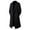 Black, variant on Aihuaihua Mens Woollen Trench Coat Notch Lapel Collar Peacoat Windbreak Casual Long Overcoat with Pocket Black XXL