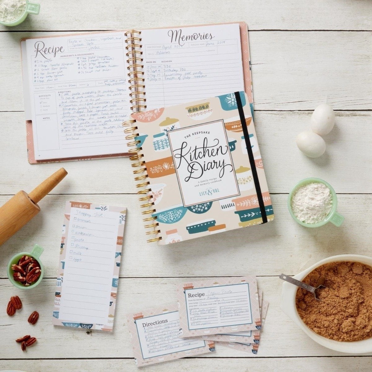 C.R. Gibson Kitchen Diary | Lily & Val Vintage Bakeware