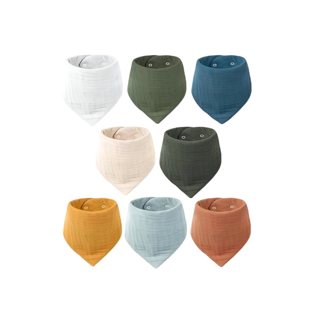 Set Xtellar De 8 piezas Para Niño Y Niña Baberos de algodón impermeable