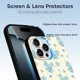 thumbnail image 3 of Funda de TPU con estampado floral para iPhone 16 Pro Max: ultrafina, a prueba de golpes, antiamarilleo, resistente a arañazos, compatible con carga inalámbrica, agarre mejorado, estilo negro., 3 of 7