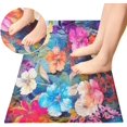 thumbnail image 4 of GZHJMY Colorful Floral Print Bathroom Rugs Bath Mat 39 x 20 Inch Non-Slip Extra Soft and Absorbent Shaggy Bath Carpet for Tub, Shower, Bathroom Carpet Runner, 4 of 7