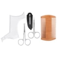 thumbnail image 2 of Ensemble de Toilettage pour Barbe, Modèle de Modelage de Barbe Transparent, Ciseaux de Modelage de Barbe Conçus sur Mesure, 2 of 7