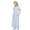 Blue-09, variant on Avrntaa Summer Maxi Dress for Girls Casual Short Sleeve Dresses Color Block Dress with Pockets 4-14 Y