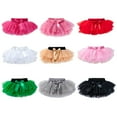 thumbnail image 6 of GYRATEDREAM Newborn Infant Girls Soft Fluffy Mesh Tutu Skirt with Diaper Cover Toddler Baby Soft Layered Tulle Dress Mini Skirt for 0 Month-2 Years, 6 of 6