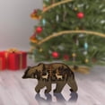 thumbnail image 3 of Advancent 1 pieza DIY independiente de con forma de Animal adorno boda fiesta de cumpleaños decoraciones para el hogar árbol bosque decoraciones Kits de decoración para fiestas oso café Advancent HA007453-02, 3 of 6