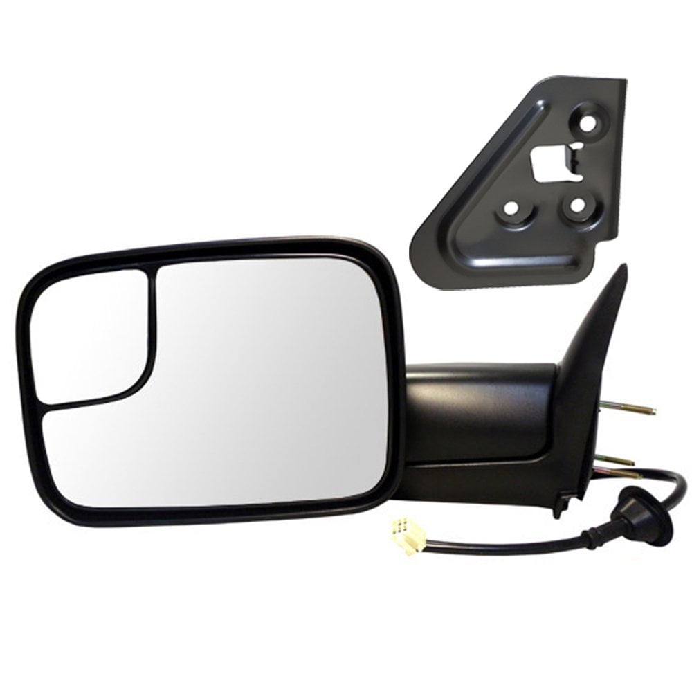 Drivers Manual Tow Side Mirror 7x10 Flip-Up Textured Replacement for Dodge Pickup Truck 55077493AN 
