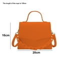 thumbnail image 2 of Bolso de mano creativo con personalidad de moda, bolso bandolera de un solo hombro naranja, 2 of 5