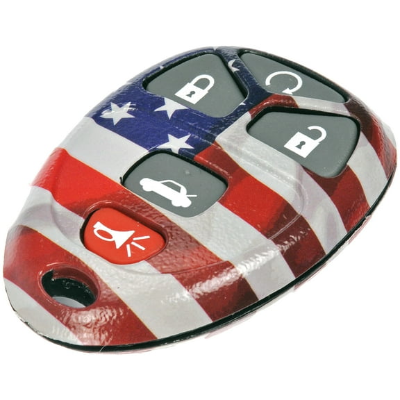 Dorman 13636US Keyless Entry Transmitter Cover for Specific Models, Red; White; Blue Fits select: 2007-2013 CHEVROLET TAHOE, 2006-2011 CHEVROLET IMPALA