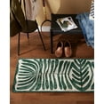 thumbnail image 4 of TOWN & COUNTRY LUXE Livie Matisse Cutout Everwash® Washable Multi-Use Decorative Rug, Kitchen Runner Rug, Low-Profile Door Mat, Bedroom Rug and Dorm Room Rug with Non-Slip Backing, Green, 24"x72", 4 of 11