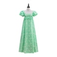 thumbnail image 2 of Women's Regency Inspired Vintage High Waist Victorian Tea Dress Elegant Long Gown, 2 of 7