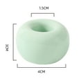 thumbnail image 5 of Naierhg 2 Pcs Toothbrush Holders Smooth Japanese Style Ceramics Round Solid Color Toothbrush Bases Bathroom Countertops Toothbrush Storage Stand, 5 of 8