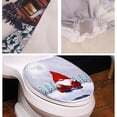 thumbnail image 2 of Mdesiwst 1set Christmas Decor Toilet Seat Cover, Xmas Bathroom Sets for Home Travel, 2 of 8