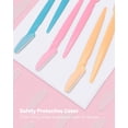 thumbnail image 5 of Dermaplane Razor, 60 Pcs Face Razors for Women and Men, Multipurpose Eyebrow Razor, Dermaplaning Tool for Face by MoHern, Multi-Color (60 Pcs), 5 of 10