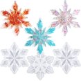 thumbnail image 3 of Moldes de resina navideña, molde de resina de copo de nieve, 3 moldes de silicona de copo de nieve grandes para resina, moldes de resina para adornos navideños, regalo de decoración navideña DIY, 3 of 4