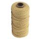 thumbnail image 1 of Cuerda de algodón hecha a mano, 3 mm de diámetro, de un solo color, tejidas para manualidades, cuerdas de 100 m, bronceado claro 1 Rollo Methold HA5320-08B, 1 of 6