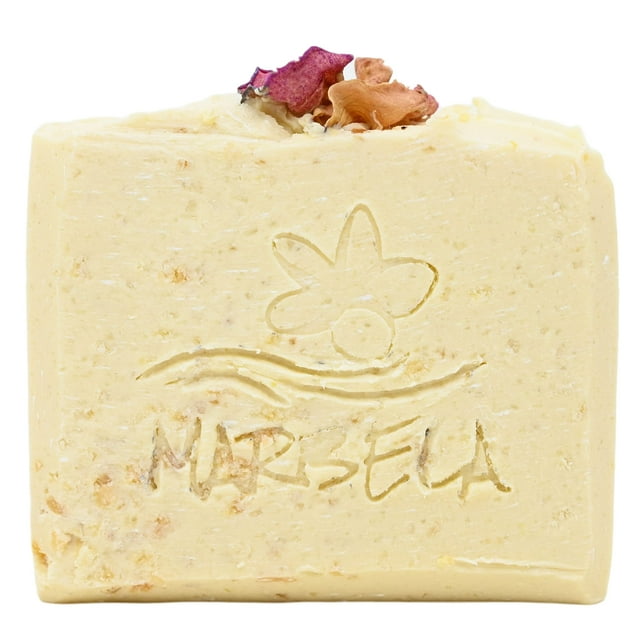 Marbela Cosmetics Jabón Hecho a Mano - Rosa Cremosa - Barra de Jabón 3.5 Oz