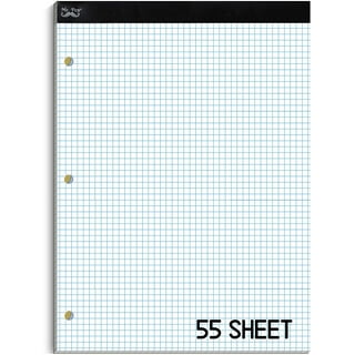 Better Office Products - Graph paper pad - gummed - - 25 sheets / 50 pages - white paper - quadrant