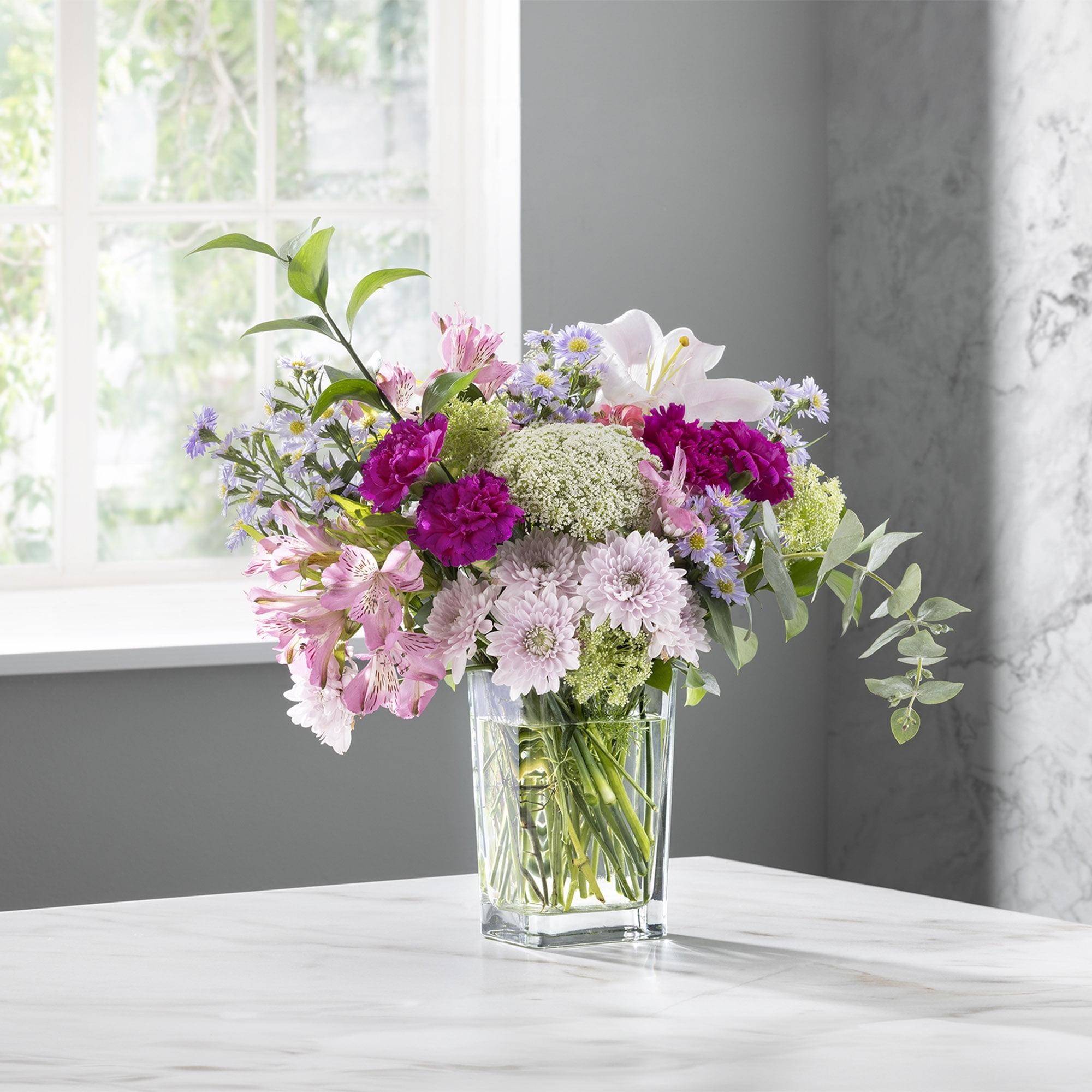 Libbey Clear Glass Rectangular Floral Vase, 6 in.