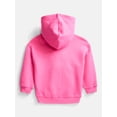 thumbnail image 2 of Wonder Nation Toddler Girls Graphic Hoodie with Long Sleeves, Sizes 12M-5T, 2 of 5