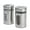Silver, variant on STJKBDFC Stainless Steel & Glass Red Salt & Pepper Shaker Set with Pour Spout (2 Pack)